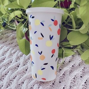 KATE SPADE Citrus Twist 20oz. Insulated Tumbler Lemons Oranges